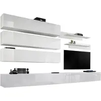 Meublorama Set van zwevende meubels collectie FLY J1. Kleur wit.