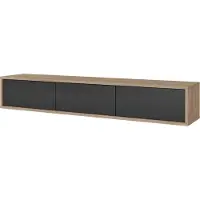 Meublorama Meubel TV 180 cm collectie MAANUM kleur licht eiken en grijs