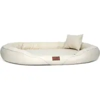 Tierlando Orthopedisch hondenbed TIFFANY, makkelijk schoon te maken | Geschikt voor grote honden, XXL - Afmetingen: 145x105cm | Kleur: 05 Crème