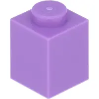 LEGO : 100 stenen van 1x1 in de kleur 'Medium Lavender'
