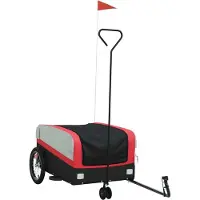 Syfax Fietstrailer 45 kg ijzer zwart en rood