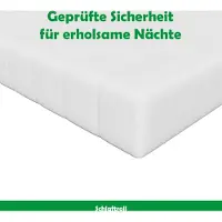 Schlaftroll comfortschuimmatras 90 x 200 cm - 11 cm hoog - H3 - zonder zones - witte microvezelhoes