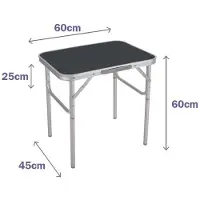 Marbueno Summer 10012g 60x45 Cm Folding Table Zilver