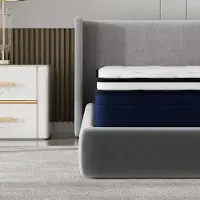 TEENO Matras, 140 x 200 cm - Ergonomisch matras, ademend, ultra zacht en comfortabel, hoge veerkracht, pocketveringmatras, hoogte 25 cm