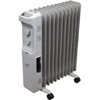 LTC - Elektrische olieverwarming 11 vinnen 2500W - Wit