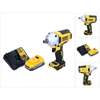 DeWalt DCF 892 E1 accu slagmoersleutel 18 V 812 Nm 1/2" borstelloos + 1x Powerstack accu 1,7 Ah + lader