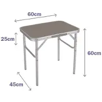 Marbueno Summer 10012m 60x45 Cm Folding Table Bruin,Zilver