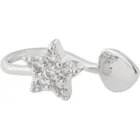 Yehwang Nose & Ear Cuff Star | Koper | Zilverkleurig | Geen Gaatjes Nodig | Beste cadeau voor haar |