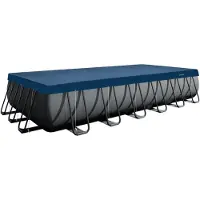 Intex Rectangular All Year Pool Cover Blauw 7.23x3.63 m