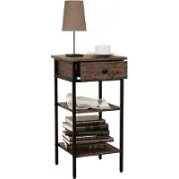 VCM Houten metalen bijzettafel Salontafel Sofa-tafel Woonkamertafel Salontafel Aulari L