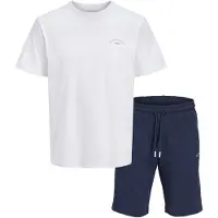 Jack & Jones Joggingpak 'JJCOLLEGE' donkerblauw / wit