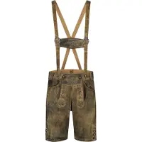 Haus Huberts Broek met kniezakken, kunstleer, urban/retro stijl, maat: 56