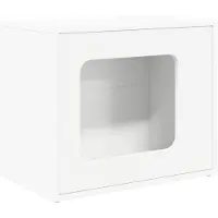 Syfax Kattenhuis Wit 51 x 30 x 42 cm Bewerkt hout