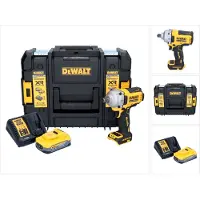 DeWalt DCF 892 H1T accu slagmoersleutel 18 V 813 Nm 1/2" borstelloos + 1x Powerstack accu 5.0 Ah + lader + TSTAK