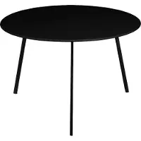 Mica Decorations Seatle Bijzettafel voor Buiten - H38 x Ø58 cm - Metaal - Zwart