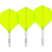 Red Dragon Nitro Flite System White Yellow NO2 - Dart Flights