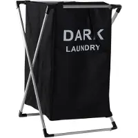 Benson Wasmand Profi - 1x opvang waszak - 60 Liter compartiment - Dark - 39 x 38 x 60 cm - aluminium frame