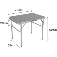 Marbueno Summer 10013g 75x55x25 Cm Folding Table Grijs