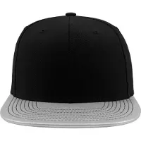 Flexfit Pet 'Metallic Visor' zwart / zilver