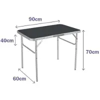 Marbueno Summer 10014g 90x60x39 Cm Folding Table Zilver