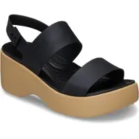 Crocs Sandaal beige / zwart gemêleerd