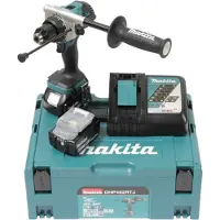 Makita DHP492RTJ 18V Li-ion Accu Klopboor-/schroefmachine Set (2x 5.0Ah) In Mbox- 130Nm - Koolborstelloos