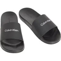 Calvin Klein Muiltjes 'ESS' zwart / wit