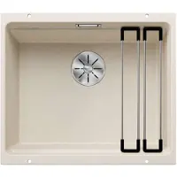 BLANCO Etagon 500 - Silgranit spoelbak, 53x46 cm, met toebehoren, InFino, zacht wit 527075