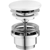 Ravak Flat - Niet-afsluitbare afvoerplug, wit X01919