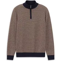 Bugatti Trui marine / oranje / wit
