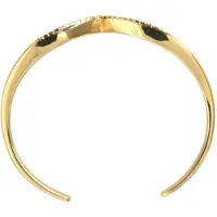 Nialaya Boog Vleugel Manchet Skyfall Goud CZ 925 Armband