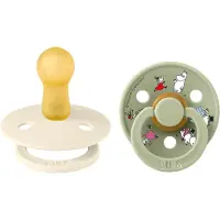 BIBS - x Moomin Pacifier Colour Friends 2 Pack - Ivory - Size 2