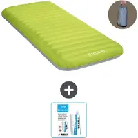 Intex Campingmat - 1-Persoons - 76 x 191 x 17 cm - Groen - Inclusief pomp en Reparatieset