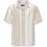 Only & Sons Junior Overhemd 'OSJCAIDEN' grijs / wit