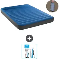 Intex Luchtbed - 2-Persoons - 152 x 203 x 22 cm - Blauw - Inclusief pomp en Reparatieset
