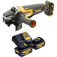 DeWalt DCG 406 M2 accu haakse slijper 18 V 125 mm borstelloos + 2x accu 4,0 Ah + oplader