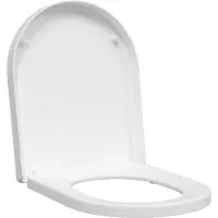 vidaXL Toiletbril Verstelbaar Wit 48 x 36,5 x 4,5 cm Polypropyleen