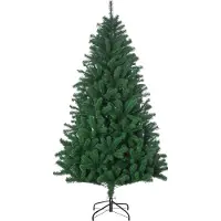 HOMCOM Kerstboom PVC, PE, Metaal Ø120 x 180H cm Groen