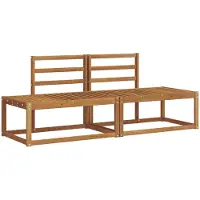 vidaXL Buiten bank set 2 st Naturel Massief Acacia Hout