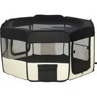 PawHut Paws Puppy-uitloopren 120 x 58 h cm