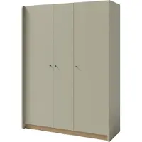 Furniture24 Kleerkast Alessio Ae1, afmetingen 145 x 195 x 52 cm, eukalyptus/Baltische eik, kleur Dune