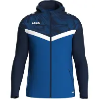 Jako Sportjas blauw / wit