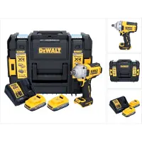 DeWalt DCF 892 E2T accu-slagmoersleutel 18 V 813 Nm 1/2" borstelloos + 2x accu 1,7 Ah + oplader + TSTAK