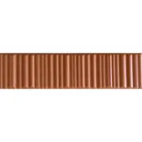 Valence Technology Mundo wandtegel 5x20cm mat terracotta met lijnen