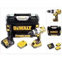 DeWalt Boormachine + slagboor, DCD 996 M2 Accu klopboormachine 18 V 95 Nm Brushless + 2x accu 4.0 Ah + lader + TSTAK (Oplaadbare batterij)