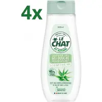 Le Chat (4x) Douchegel pH Neutraal – Met Aloë Vera Extract – Verfrissend & Zacht voor de Huid – 300 ml – Voor Dagelijks Gebruik