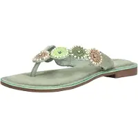 Lazamani Teenslipper camel / mintgroen