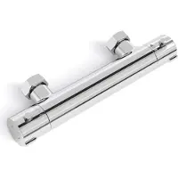 LOMAZOO Thermostatische douchekraan Chroom - Thermostaatkraan badkamer - Temperatuurbegrenzer 38°C - Hartafstand 15cm