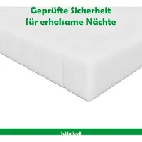 Schlaftroll comfortschuimmatras 80 x 190 cm - 11 cm hoog - H3 - zonder zones - microvezelhoes met grijze details