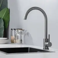 LOMAZOO Keukenkraan Cedric - Mengkraan - Kraan Keuken - Gun Metal Black / Antraciet Zwart